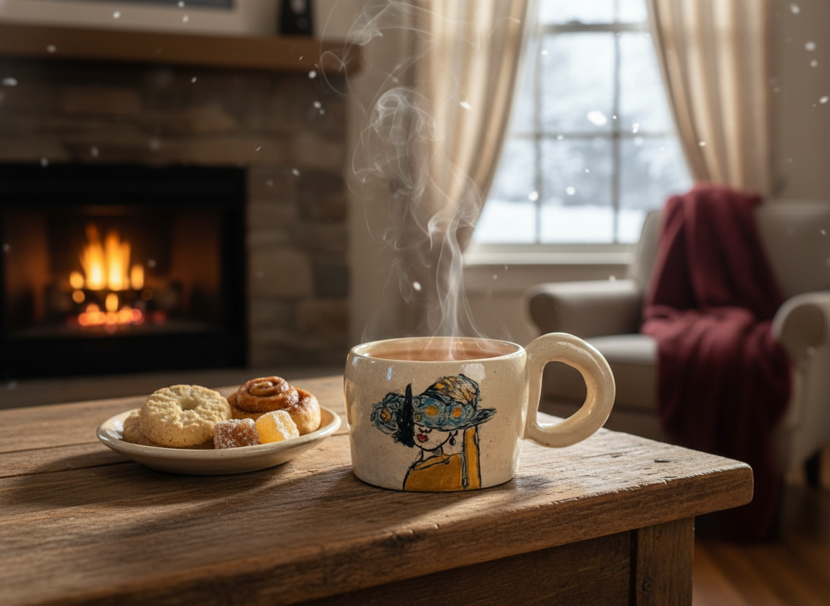 ספל קרמיקה מעוצב בעבודת יד