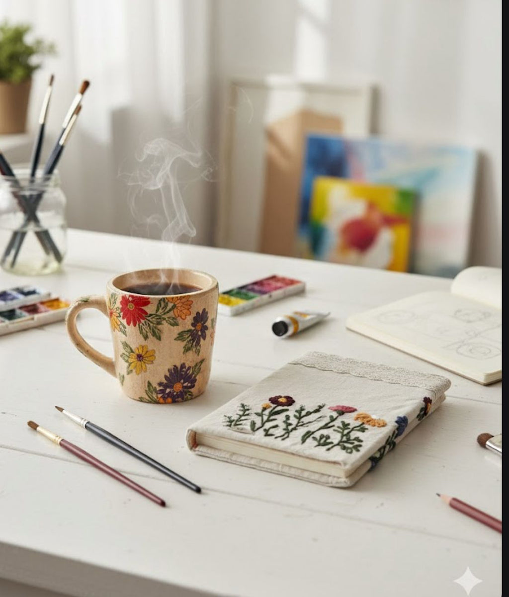 סדנת רקמה על מחברת - Embroidery Workshop