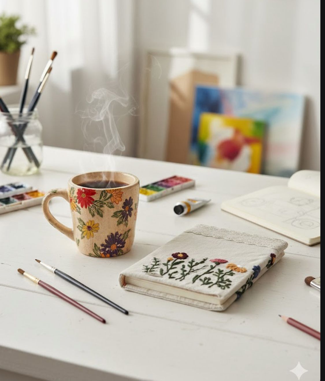 סדנת רקמה על מחברת - Embroidery Workshop